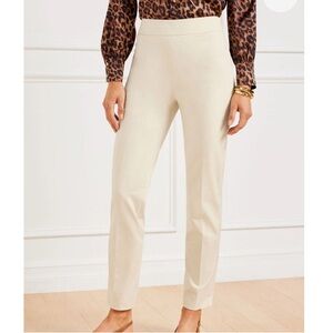 Talbots Chatham Ankle Pants Gypsum (cream) Size 2P Classic Workwear Minimalist